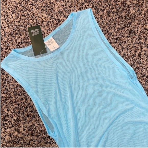 Wild Fable Cinched Sheer Blue Swim Suit Cover Up Various Sizes | NWT - Picture 4 of 8